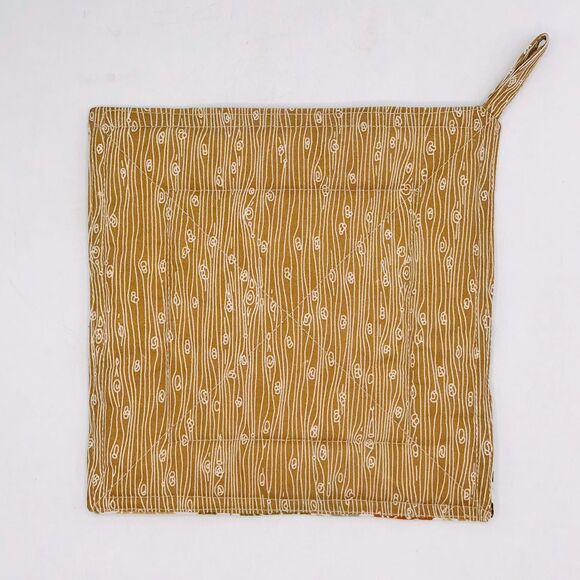 2 Square Potholders, Pinwheel, Montstera Plant Neutral, 2 Piece Baking Set - Picture 6 of 6